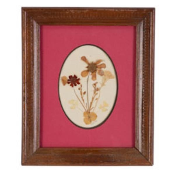 FRAMED FLOWERS-RED BORDER