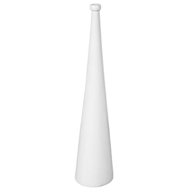 Vase-28H-Beige Cone Shape Base