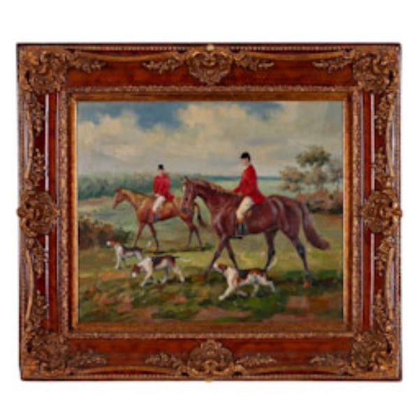 PAINTING-20X24-HUNT SCENE-2RID