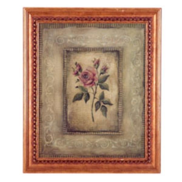 PRINT-36X30-PINK ROSE-TAN-BKG