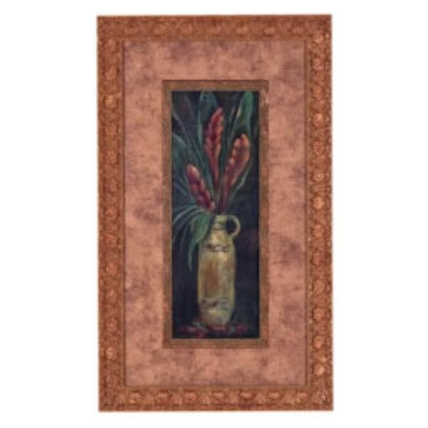 PRINT-18X30-RED FEATHER FLOWER