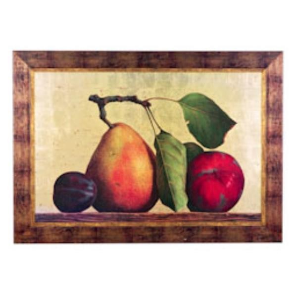 PRINT-42X30-PLUM PEAR APPLE