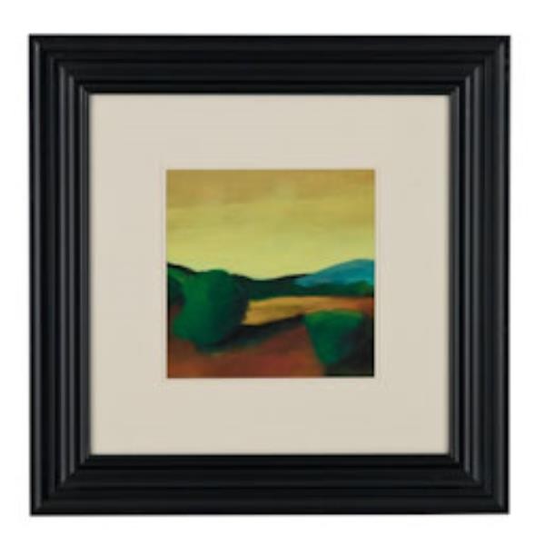 PRINT-LANDSCAPE-YELLOW SKY-GRN