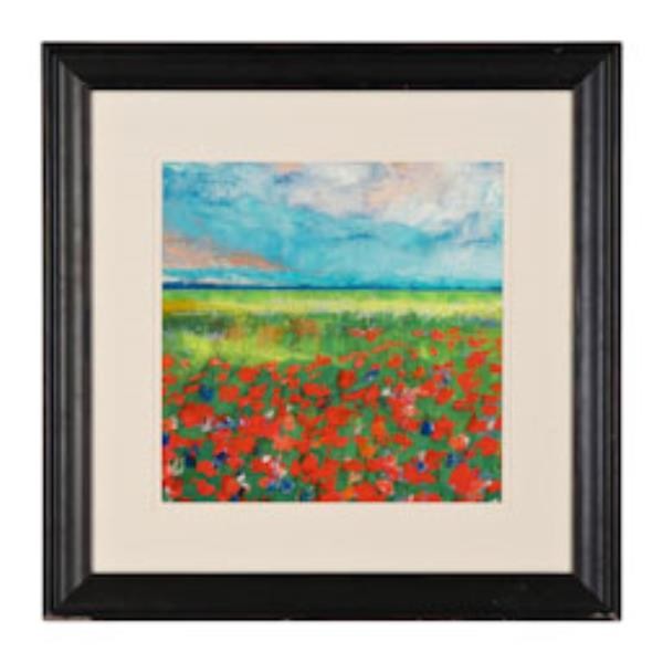 PRINT-33" SQ-LANDSCAPE-RED/PUR