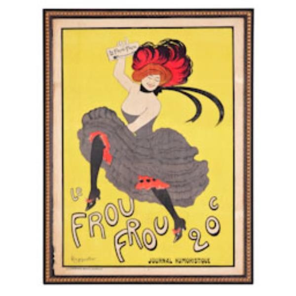 PRINT-LE FROU FROU-GOLD BEADED