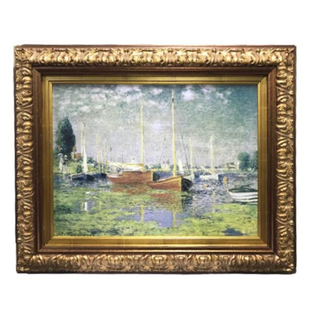PAINTING-33X27-SAILBOATS IN PO