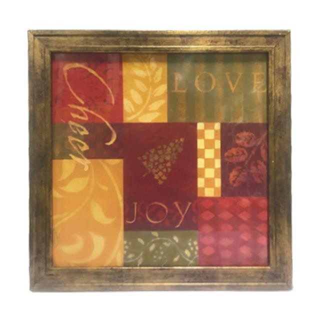 PRINT-14"SQ-CHEER JOY PATCHWOR