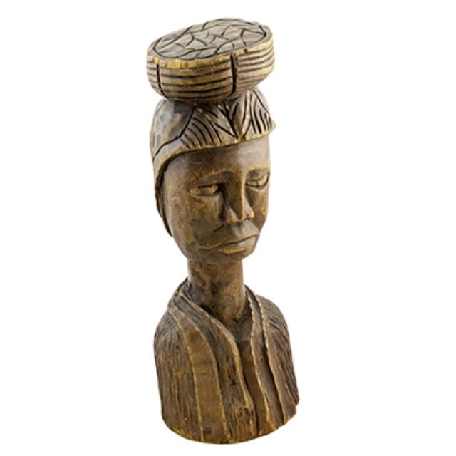 SCULPTURE-AFRICAN WOMEN-BUST