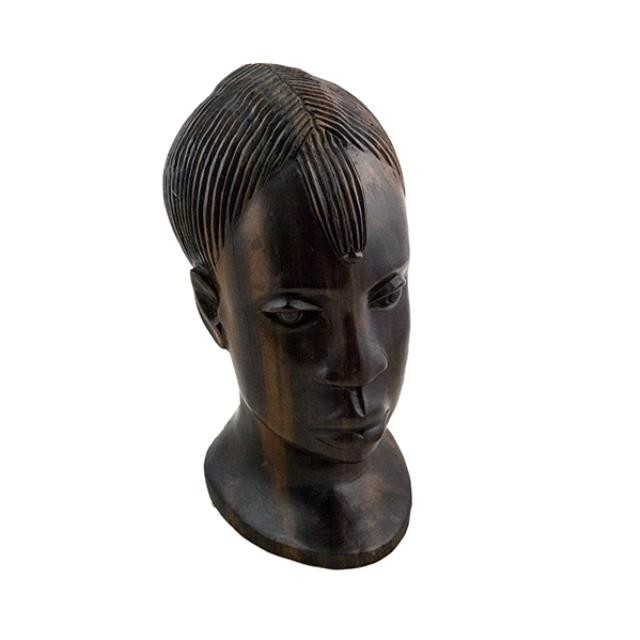 SCULPTURE-SETOF3-AFRICAN 10"HE