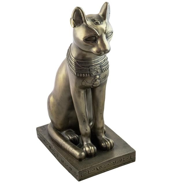SCULPTURE-Egyptian Sphynx-Brass Cat