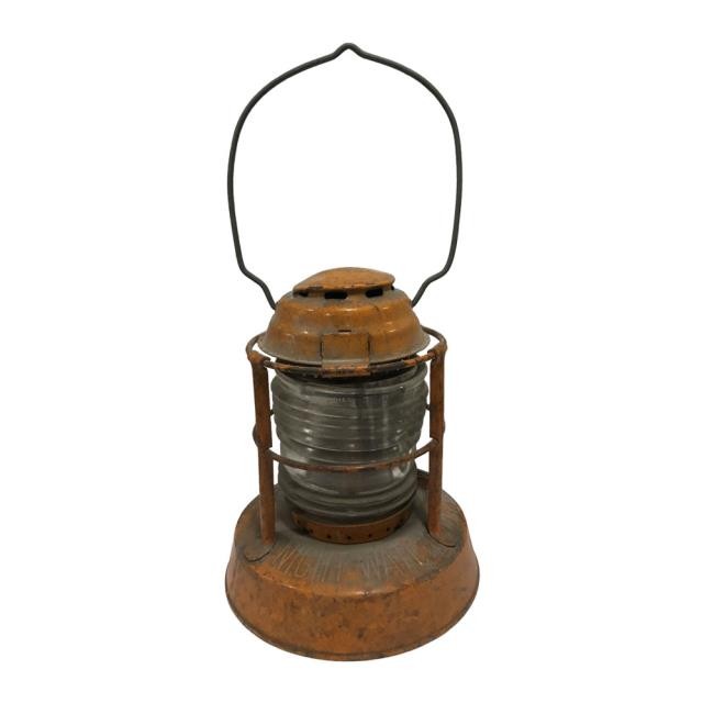 LANTERN-8" ORANGE METAL