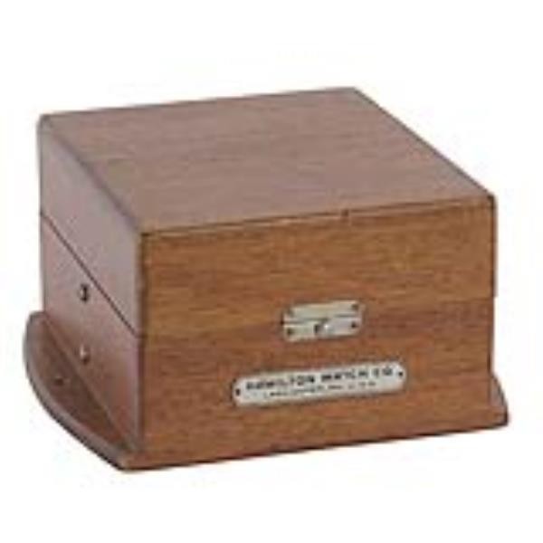 BOX-MAHOGANY "HAMILTON WATCH C