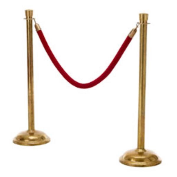 STANCHION ROPE-Single Red Velvet