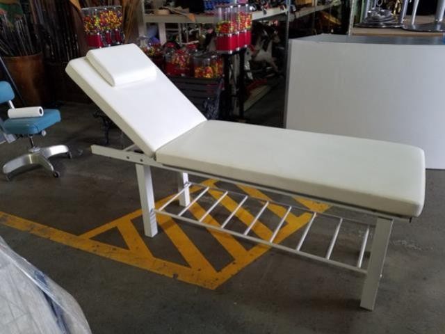 Examination Table White Cream