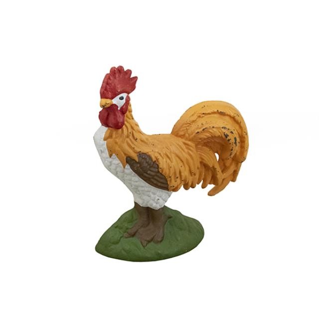 DOORSTOP-IRON PAINTED ROOSTER