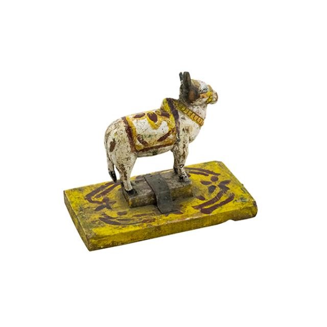 SCULPTURE-Carved Wooden Peruvian LLama W/Distressed Finish