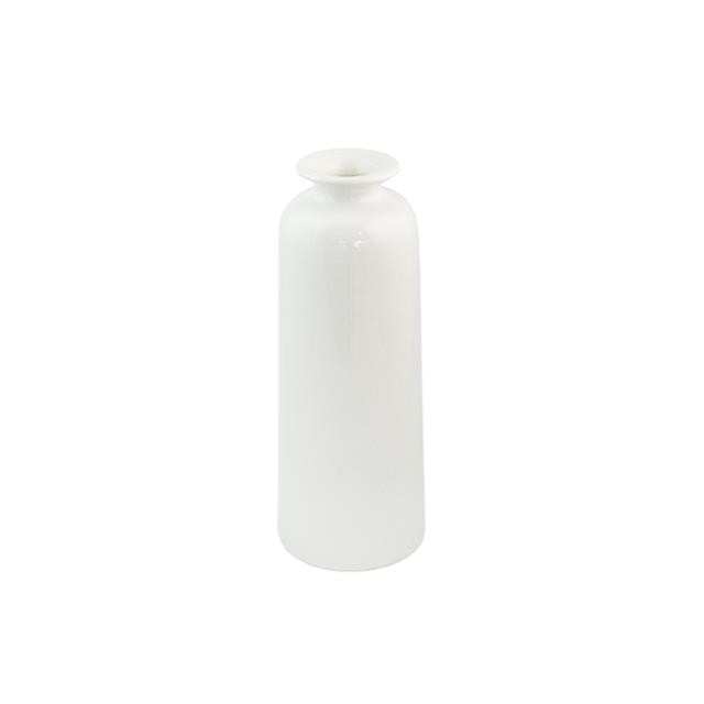 BUD VASE-BOTTLE SILHOUETTE WHITE