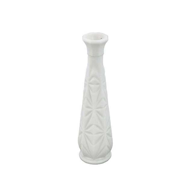 VASE-Milk Glass/Pressed Glass Starburst Design