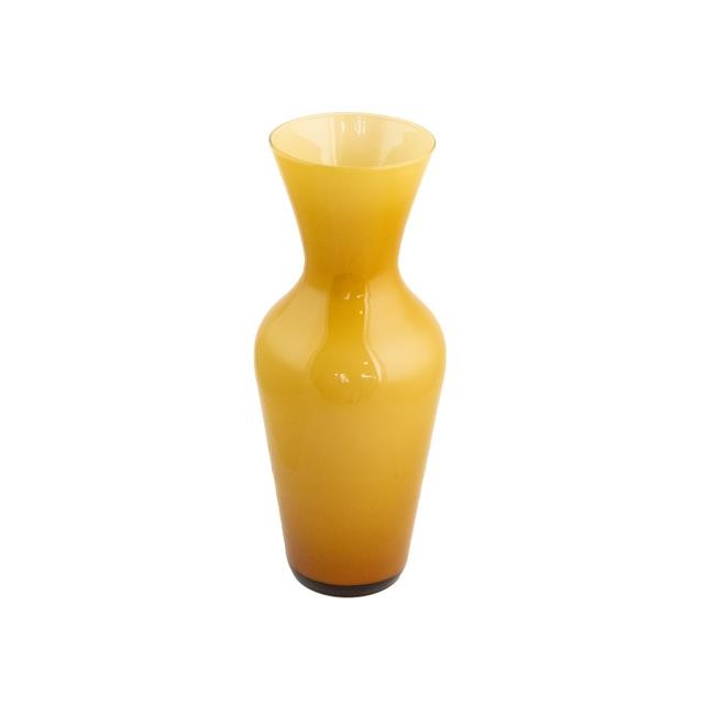 VASE-Urn Shaped Amber Glass