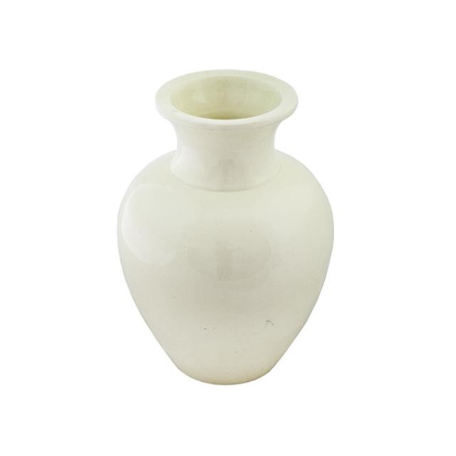 VASE-IVORY CLR-URN SHAPE- 9.5"