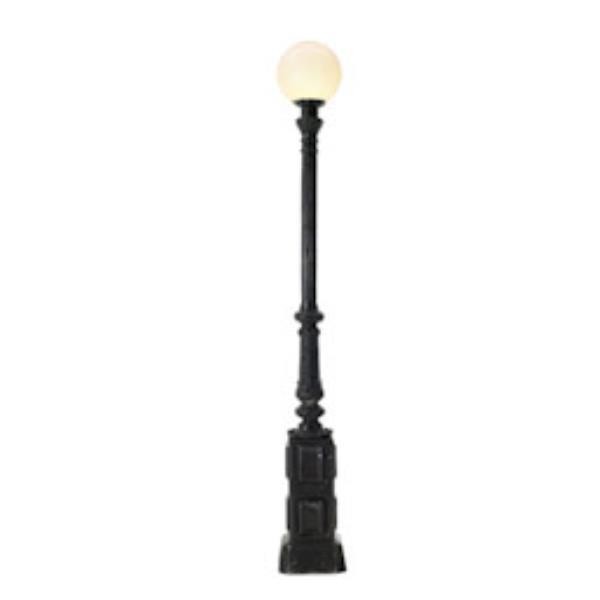 LAMP-PARK-WHT GLOBE-88"H