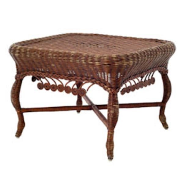 TABLE-COFFEE-BRN WICKER