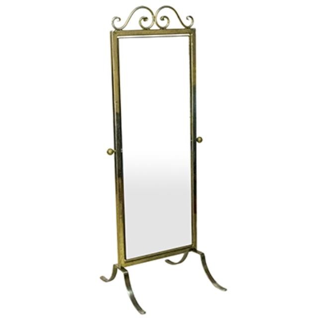 MIRROR-CHEVAL-BRASS-7'H X 27.5