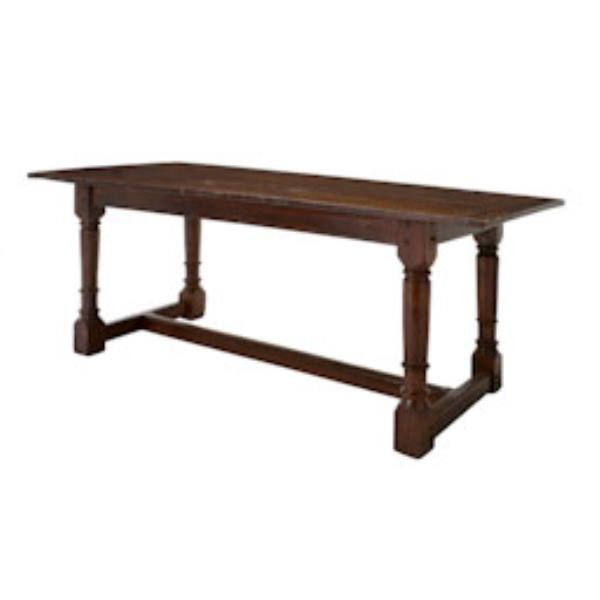 TABLE-LIB-DARK OAK-81X34-REFEC