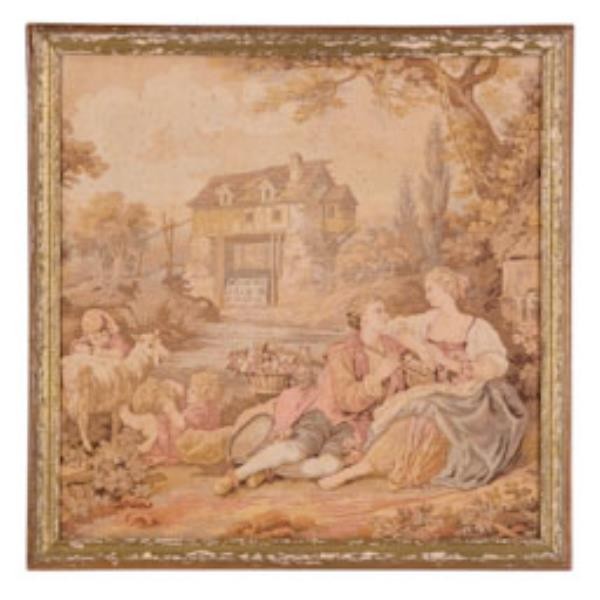 TAPESTRY-GILDED FRAME