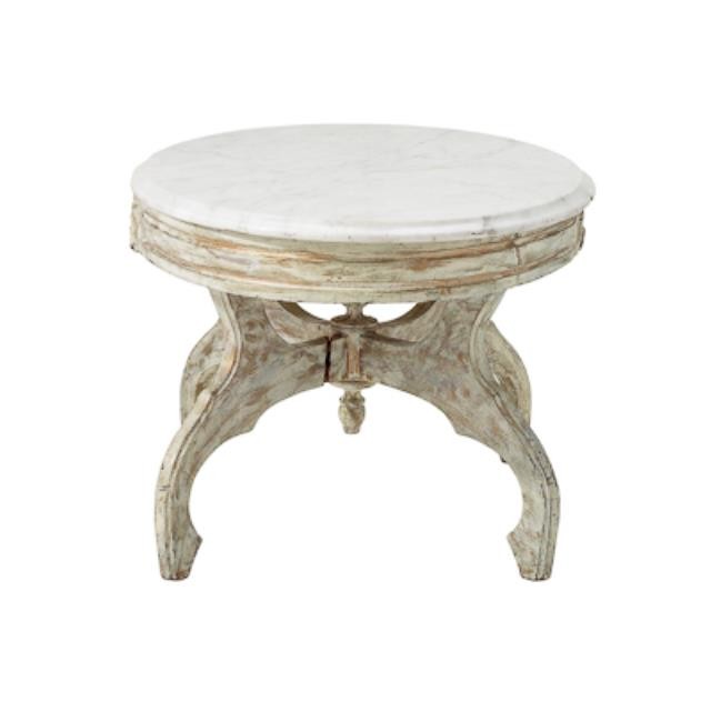 TABLE-COFFEE FAUX MARBLE OVAL