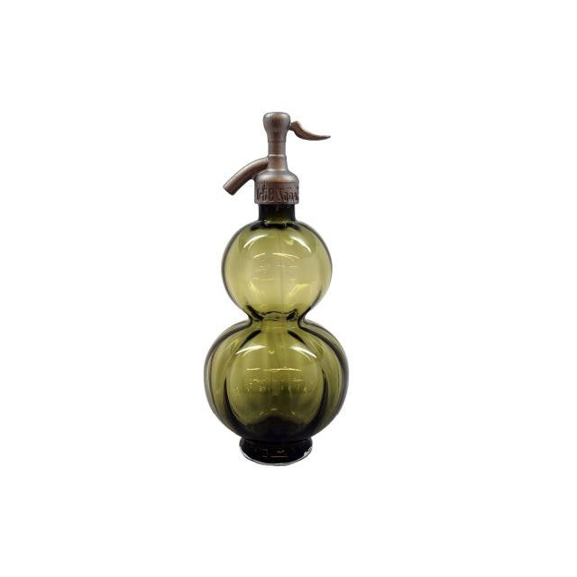 SELTZER BOTTLE-GREEN-CINCHED