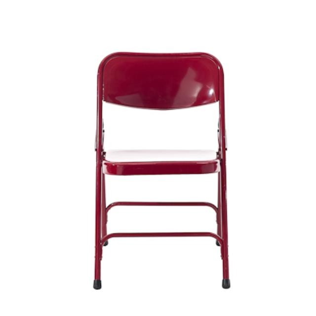 CHAIR-FOLDING-METAL- RED