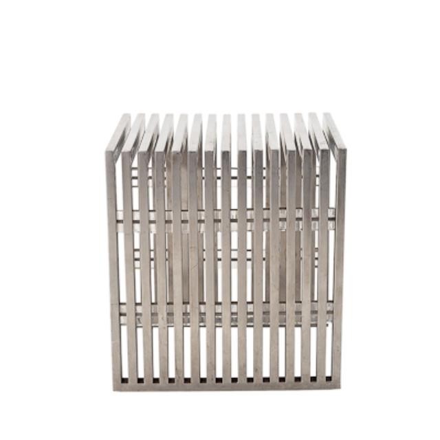 TABLE-END-METAL-SLATS-16X16"H