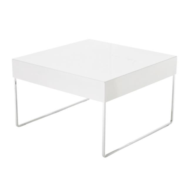 TABLE-END-WHITE METAL TOP