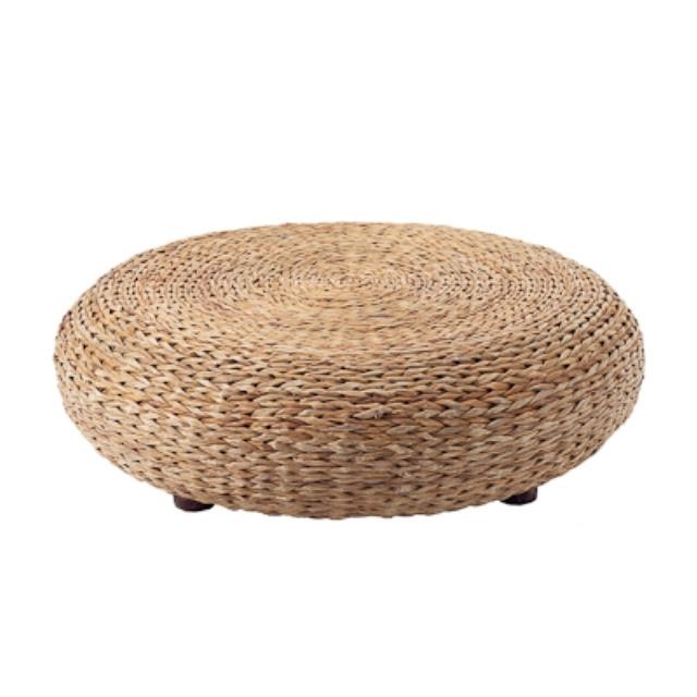 OTTOMAN-42"R-RATTAN-SHORT LEG