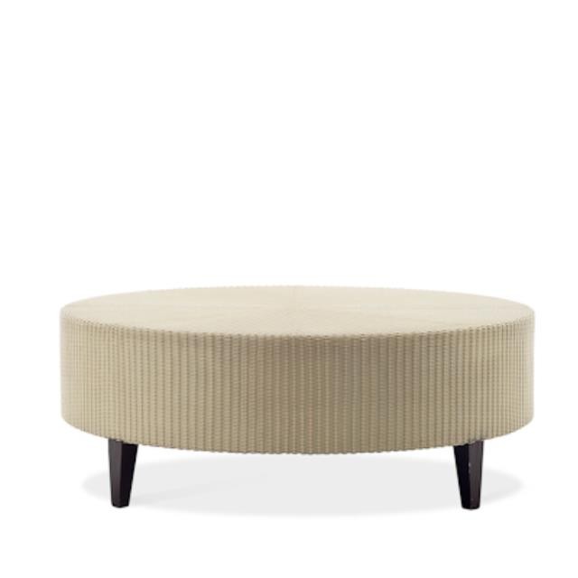 TABLE-COFFEE-RD-CREAM WICKER