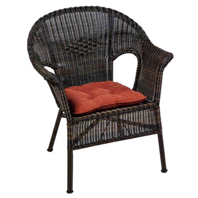 CHAIR-ARM-DARK RATTAN