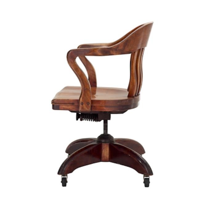 CHAIR-OAK-BOE-SWIVEL-W/ARMS