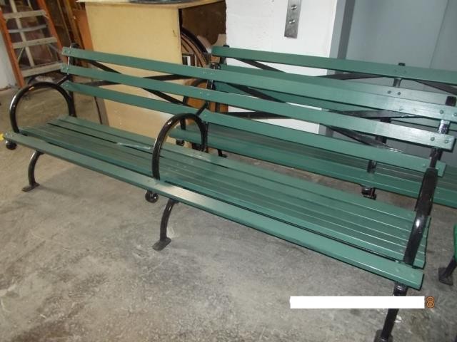 PARK BENCH-8' City Parks |Green Slats