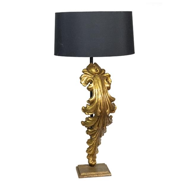 Table Lamp-Gold Gilded Ornate