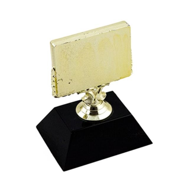 Trophly Gold Plaque Black Base