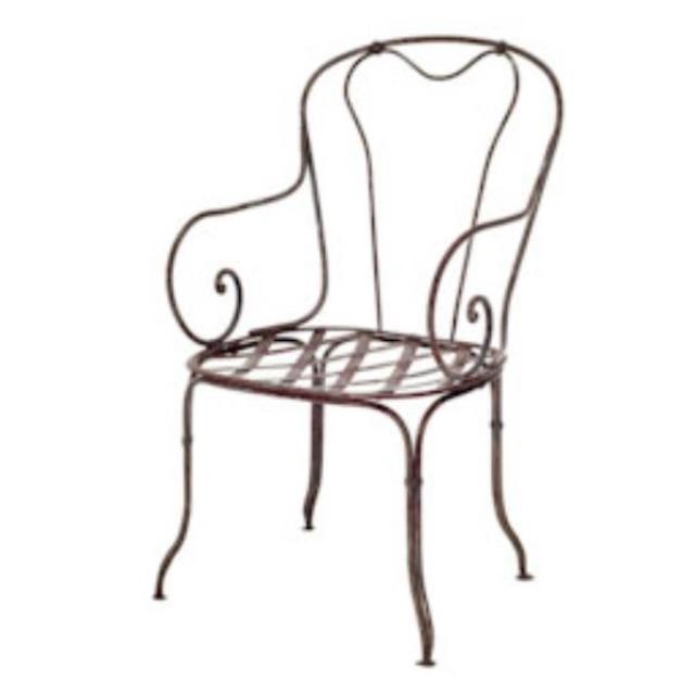 CHAIR-METAL /RUSTY