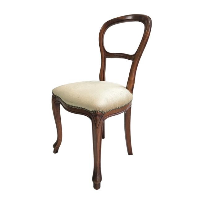 CHAIR-SIDE-WALNUT-BALLOON BACK