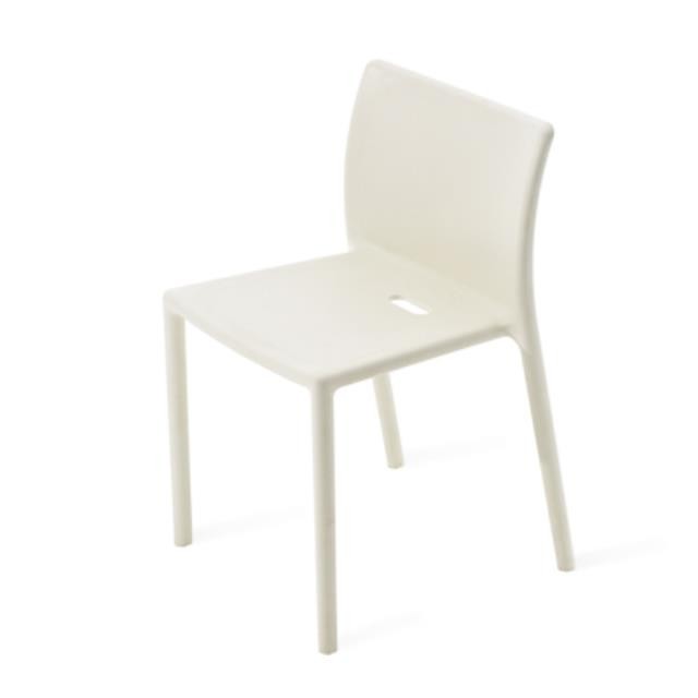 CHAIR-SIDE-WHT PLASTIC