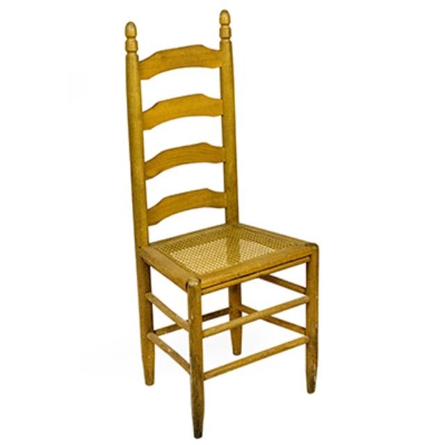 CHAIR-Side/Ladder Back Frame/Cane Seat