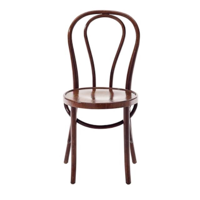 C4160001)Hairpin Bentwood Side Chair-Walnut