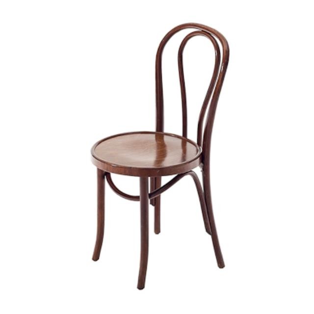 C4160001)Hairpin Bentwood Side Chair-Walnut