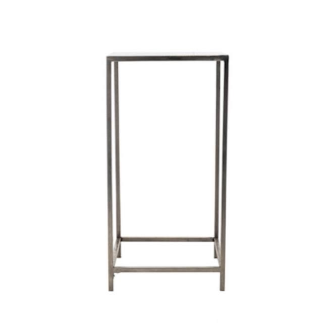 PEDESTAL-36H-BRUSHED STEEL