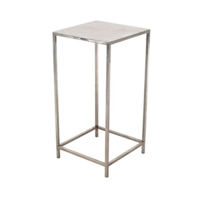 PEDESTAL-36H-BRUSHED STEEL