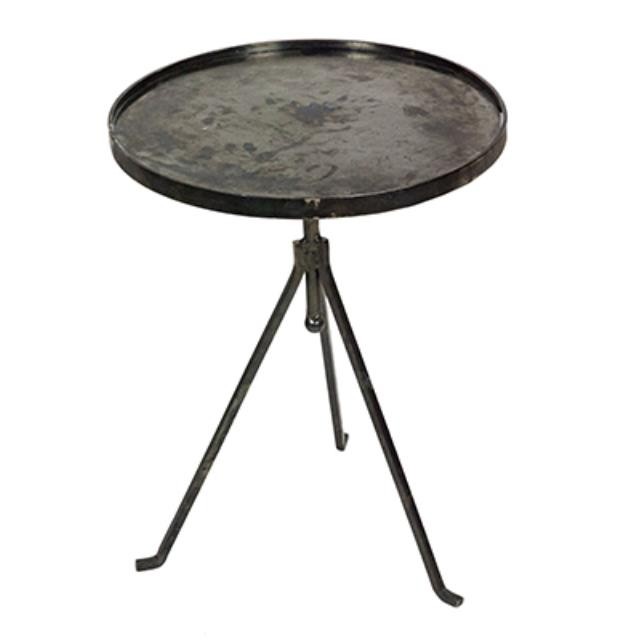 Table-Side Metal Round Lg